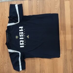 Men's Adidas Irish Football Notre Dame Shirt Athletic Wear